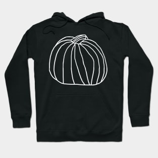 Minimal Line Drawing One Big Pumpkin Hoodie